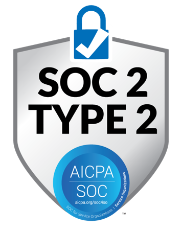 SOC 2 Type 2 compliant - AICPA security certification